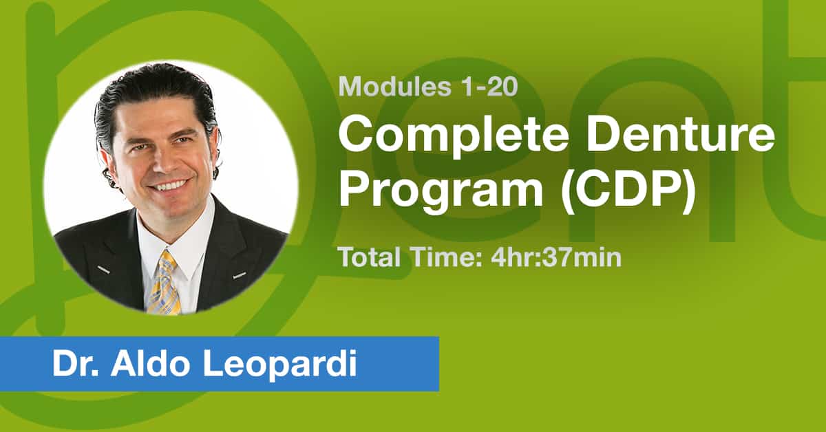 Complete Denture Program (CDP) – CE Credit: 4.6